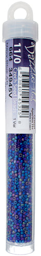 Czech Seed Beads 11/0 Transparent Aurora Borealis - 23g vials