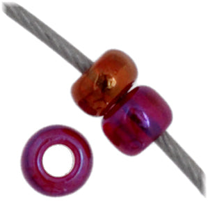 Czech Seed Beads 11/0 Transparent Aurora Borealis - 23g vials