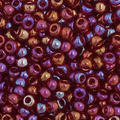 Czech Seed Beads 11/0 Transparent Aurora Borealis - 23g vials