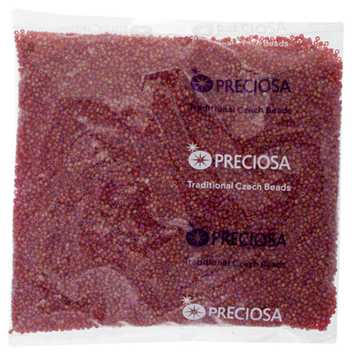 Czech Seed Beads 11/0 Transparent Aurora Borealis Matte