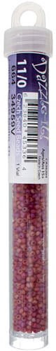 Czech Seed Beads 11/0 Transparent Aurora Borealis Matte - 23g vials