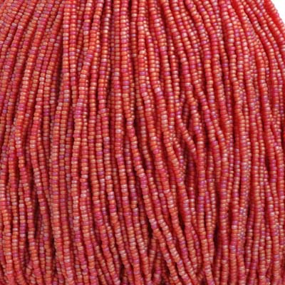 Czech Seed Beads 11/0 Transparent Aurora Borealis Matte