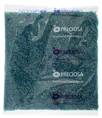 Czech Seed Beads 11/0 Transparent Aurora Borealis Matte
