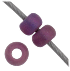 Czech Seed Beads 11/0 Transparent Aurora Borealis Matte