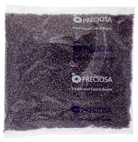 Czech Seed Beads 11/0 Transparent Aurora Borealis Matte