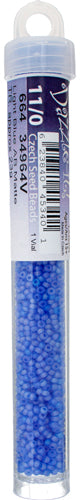 Czech Seed Beads 11/0 Transparent Aurora Borealis Matte - 23g vials