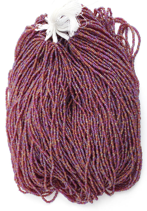 Czech Seed Beads 11/0 Transparent Aurora Borealis Matte