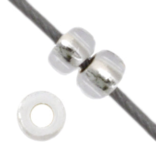 Czech Seed Beads 11/0 Crystal Silver Lined - 23g vials