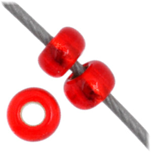 Czech Seed Beads 11/0 Crystal Silver Lined - 23g vials