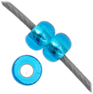 Czech Seed Beads 11/0 Crystal Silver Lined - 23g vials