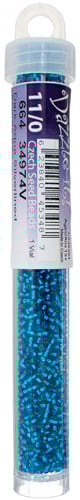 Czech Seed Beads 11/0 Crystal Silver Lined - 23g vials