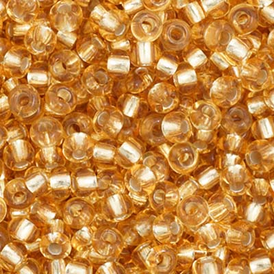Czech Seed Beads 11/0 Crystal Silver Lined