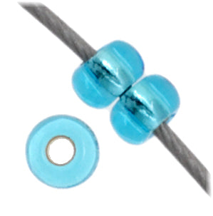 Czech Seed Beads 11/0 Crystal Silver Lined - 23g vials