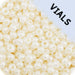 Czech Seed Beads 11/0 Approx. 23g Vial Opaque Pearl - Approx 23g Vials