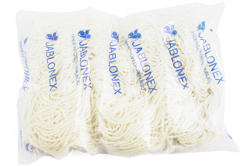 Czech Seed Beads 11/0 Opaque Pearl 