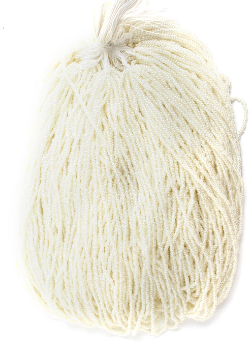 Czech Seed Beads 11/0 Opaque Pearl 