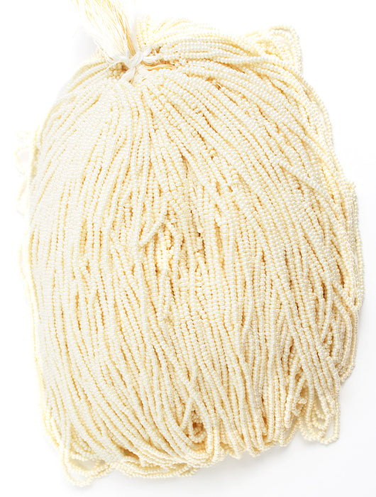 Czech Seed Beads 11/0 Opaque Pearl 