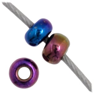 Czech Seed Beads 11/0 Opaque Aurora Borealis