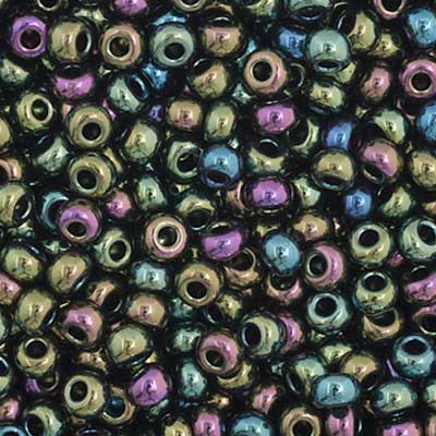 Czech Seed Beads 11/0 Opaque Aurora Borealis