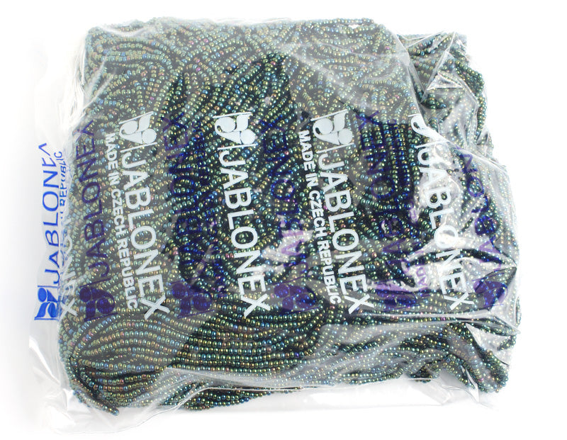 Czech Seed Beads 11/0 Opaque Aurora Borealis