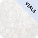 Czech Seed Beads 11/0 Approx. 23g Vial Transparent Crystal Matte 