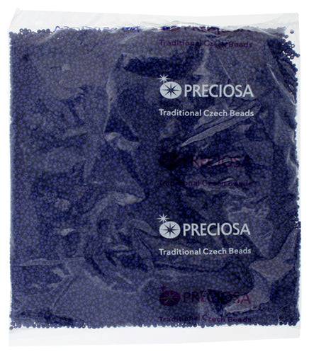 Czech Seed Beads 11/0 Opaque Navy Blue Matte 