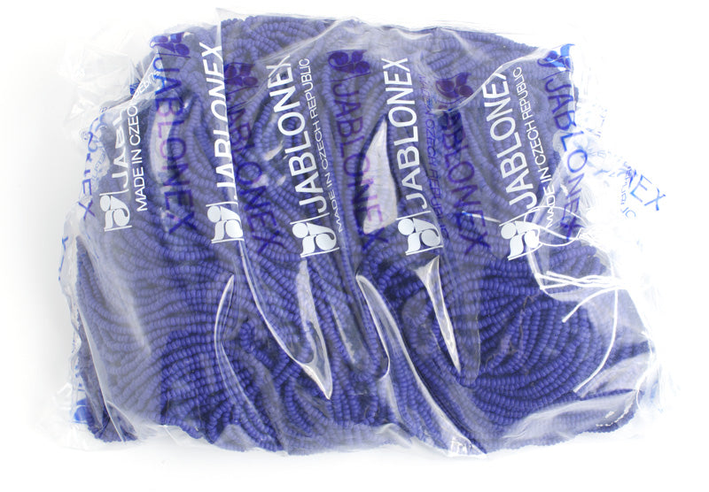 Czech Seed Beads 11/0 Opaque Navy Blue Matte 