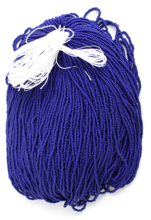 Czech Seed Beads 11/0 Opaque Navy Blue Matte 