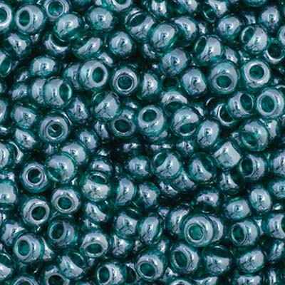 Czech Seed Beads 11/0 Approx. 23g Vial Transparent Teal Luster