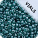 Czech Seed Beads 11/0 Approx. 23g Vial Transparent Teal Luster