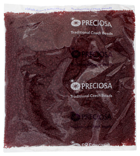 Czech Seed Beads 11/0 Transparent Garnet Matte 