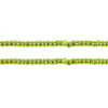 Czech Seed Beads 11/0 Transparent Green Copperlined