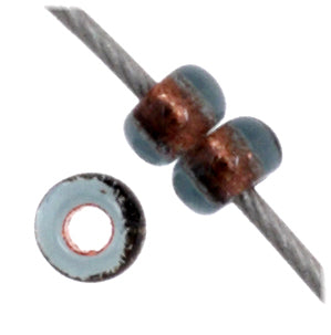 Czech Seed Beads 11/0 Approx. 23g Vial Transparent Copperlined