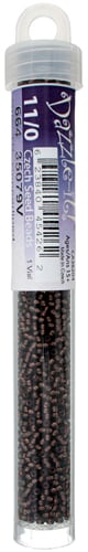 Czech Seed Beads 11/0 Approx. 23g Vial Transparent Copperlined