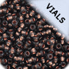 Czech Seed Beads 11/0 Approx. 23g Vial Transparent Copperlined