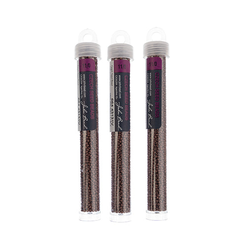 Czech Seed Beads 11/0 Terra Intensive Matte - Approx. 23g Vials