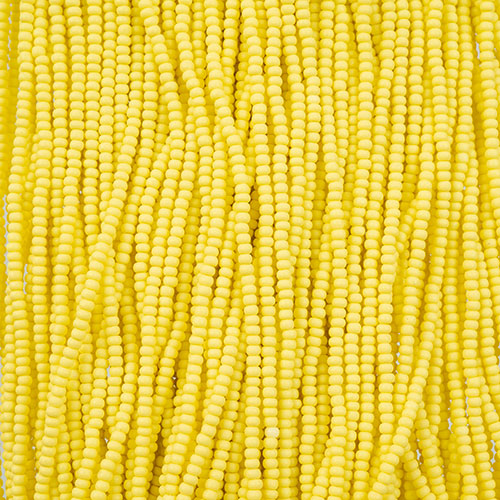 Czech Seed Beads 11/0 Permalux Dyed Chalk Matte Strung