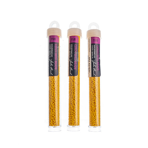 Czech Seed Beads 11/0 Permalux Dyed Matte - Approx 24g Vials