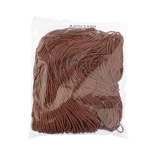 Czech Seed Beads 11/0 Permalux Dyed Chalk Matte Strung