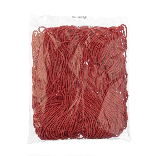 Czech Seed Beads 11/0 Permalux Dyed Chalk Matte Strung