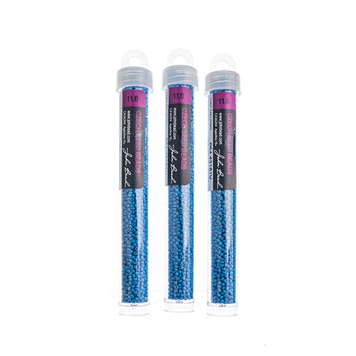 Czech Seed Beads 11/0 Permalux Dyed Matte - Approx 24g Vials