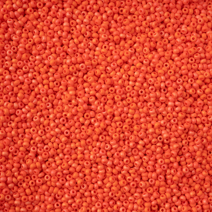 Czech Seed Bead 11/0 Opaque Matt Rainbow Loose