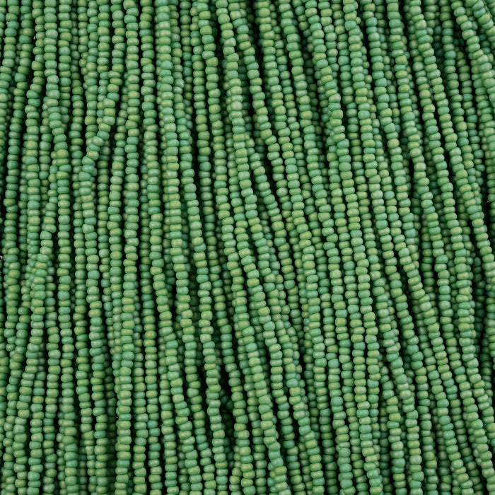 Czech Seed Bead 11/0 Opaque Matt Rainbow Strung