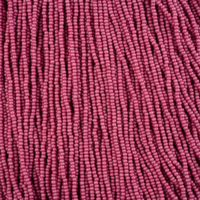 Czech Seed Bead 11/0 Bright Chalk Sfinx Terra Dyed Strung