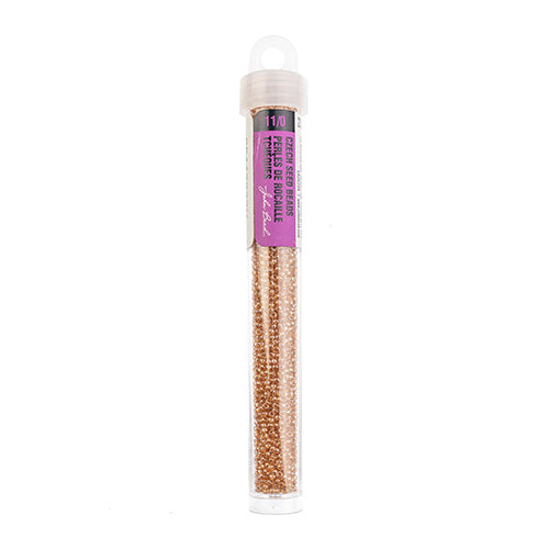 Czech Seed Bead 11/0 Vial Crystal Luster Brown apx24g