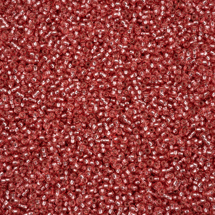 Czech Seed Bead 11/0 Vial Silver Lined Solgel 23 grams