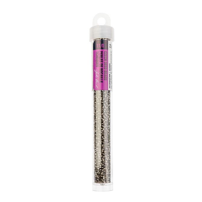 Czech Seed Bead 11/0 Vial Silver Lined Solgel 23 grams