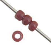 Czech Seed Beads 13/0 Cut Opaque Strung