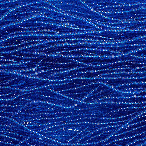 Czech Seed Beads 13/0 Cut Transparent Strung