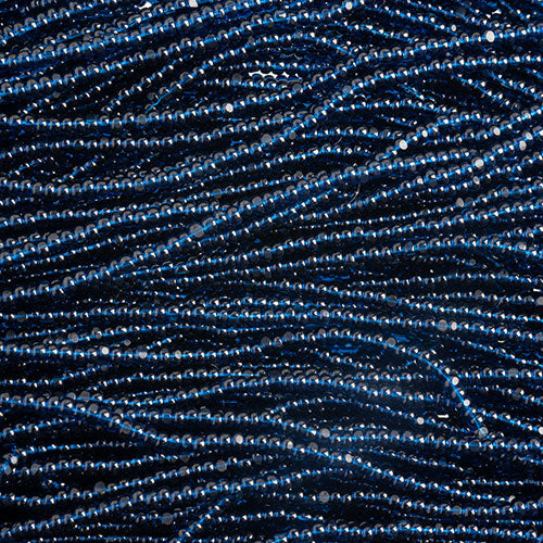 Czech Seed Beads 13/0 Cut Transparent Strung